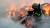 CRIMEA - a fire on the territory of a warehouse in Simferopol, 20Oct2021